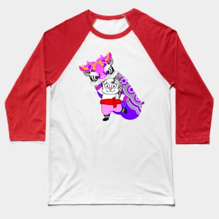 CNY: YEAR OF THE TIGER - LADY TIGER DANCER Baseball T-Shirt